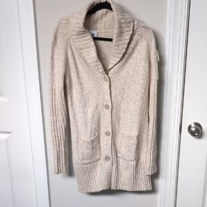 Cabi Cream Long Cardigan XS